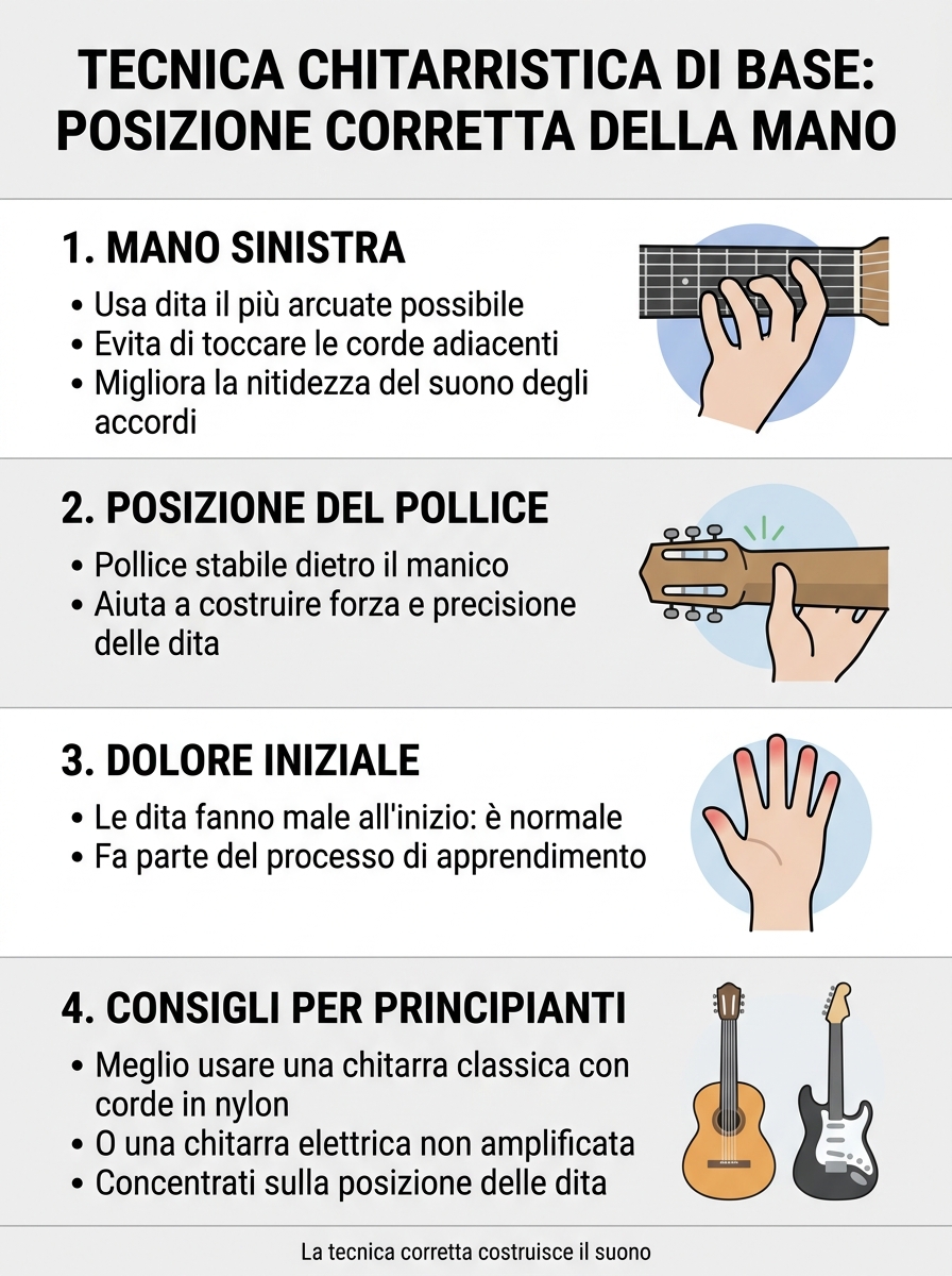 posizione chitarra